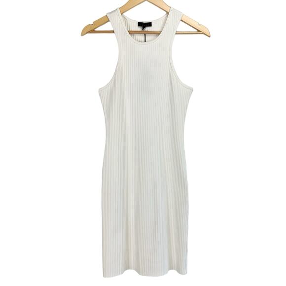 The Range Carved Stretch Cotton Rib Mini Dress, Large - Picture 8 of 12